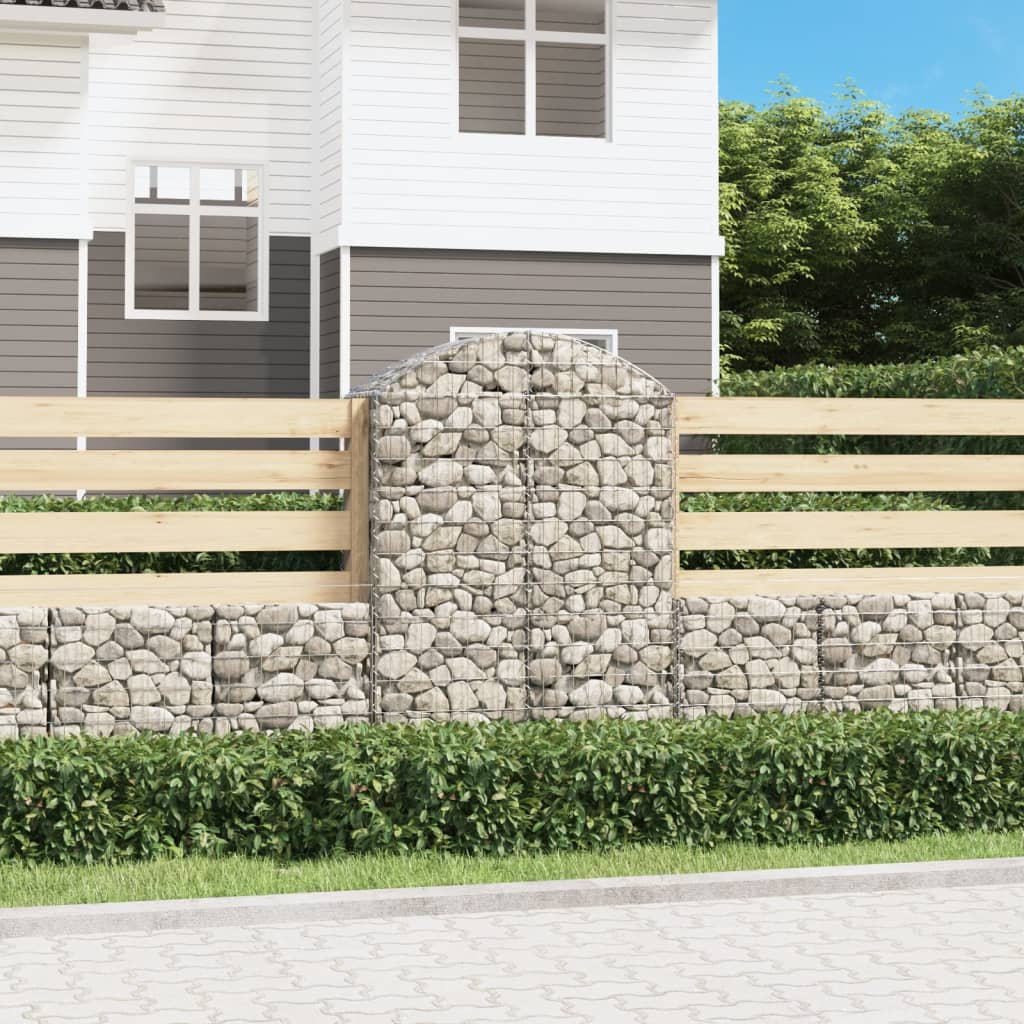 Vidaxl Schanskorf Voûté 100x50x140 160 cm fer galvanisé