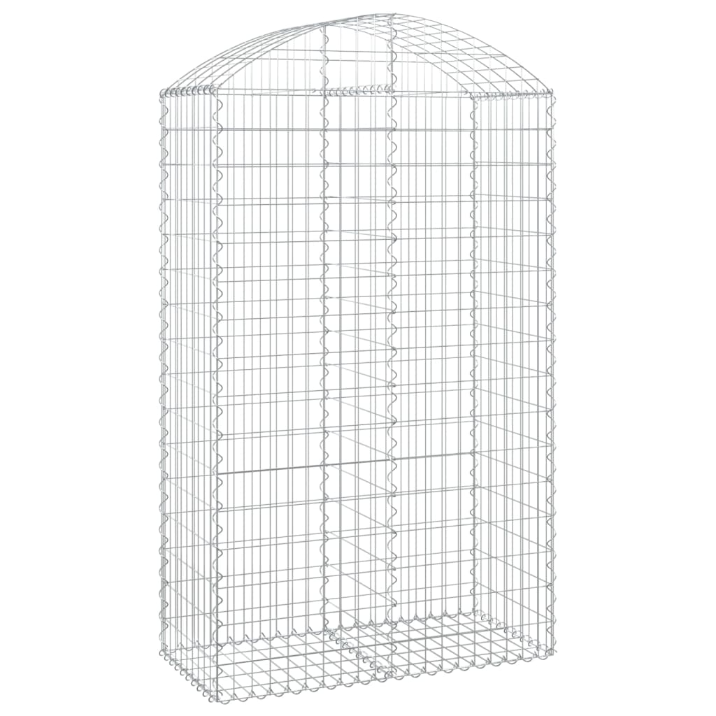 Vidaxl Schanskorf Voûté 100x50x160 180 cm fer galvanisé