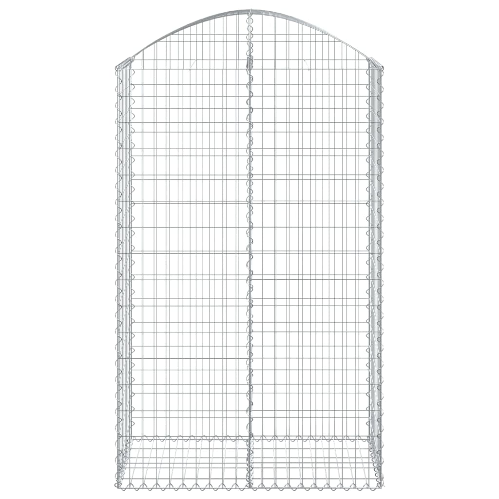 Vidaxl Schanskorf Voûté 100x50x160 180 cm fer galvanisé