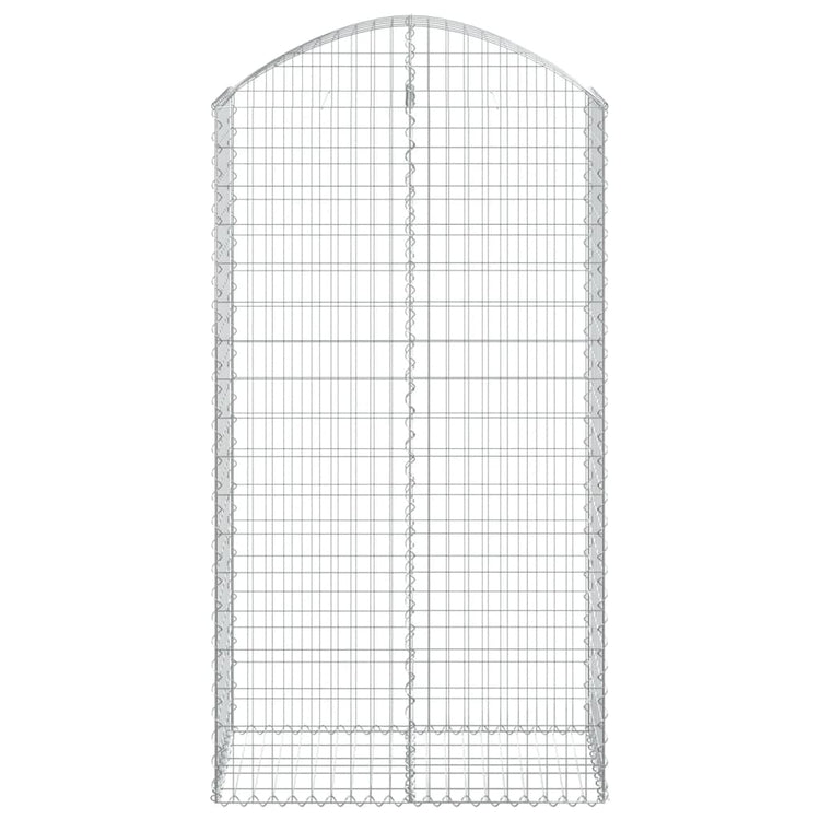 Vidaxl schanskorf Voûté 100x50x180 200 cm fer galvanisé