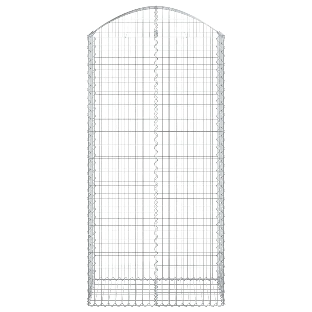 Vidaxl schanskorf Voûté 100x50x200 220 cm fer galvanisé