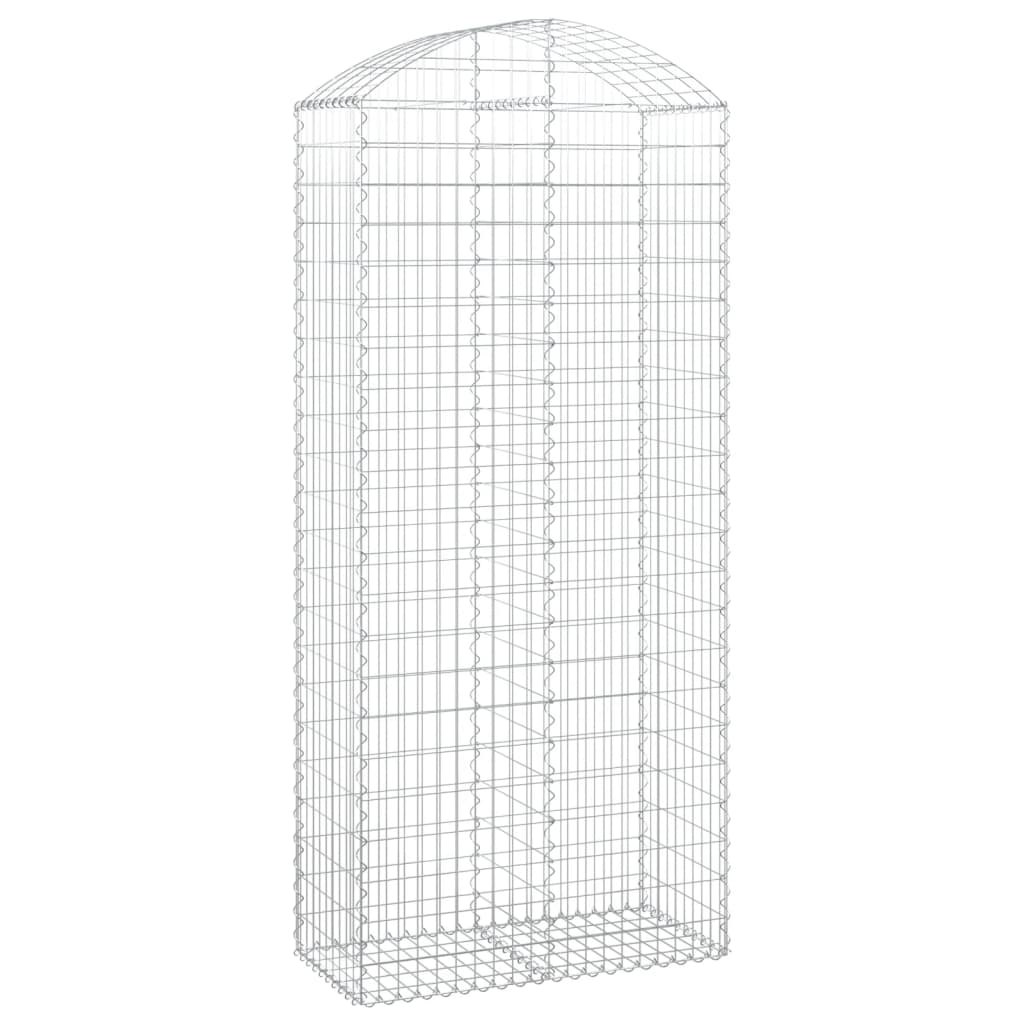 Vidaxl Schanskorf Voûté 100x50x220 240 cm fer galvanisé