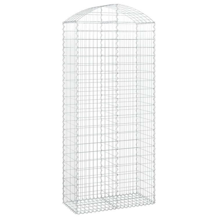 Vidaxl Schanskorf Voûté 100x50x220 240 cm fer galvanisé