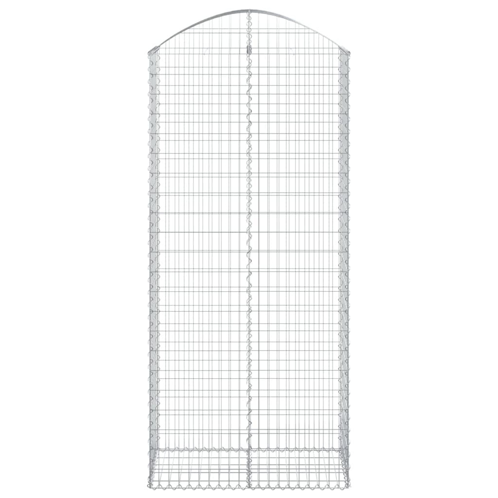 Vidaxl Schanskorf Voûté 100x50x220 240 cm fer galvanisé