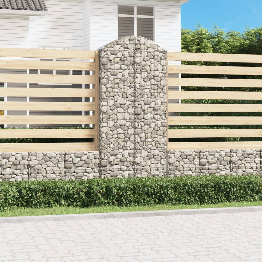 Vidaxl Schanskorf Voûté 100x50x220 240 cm fer galvanisé