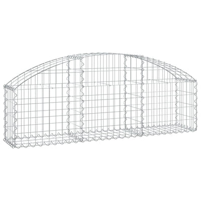 Vidaxl schanskorf voûté 150x30x40 60 cm fer galvanisé