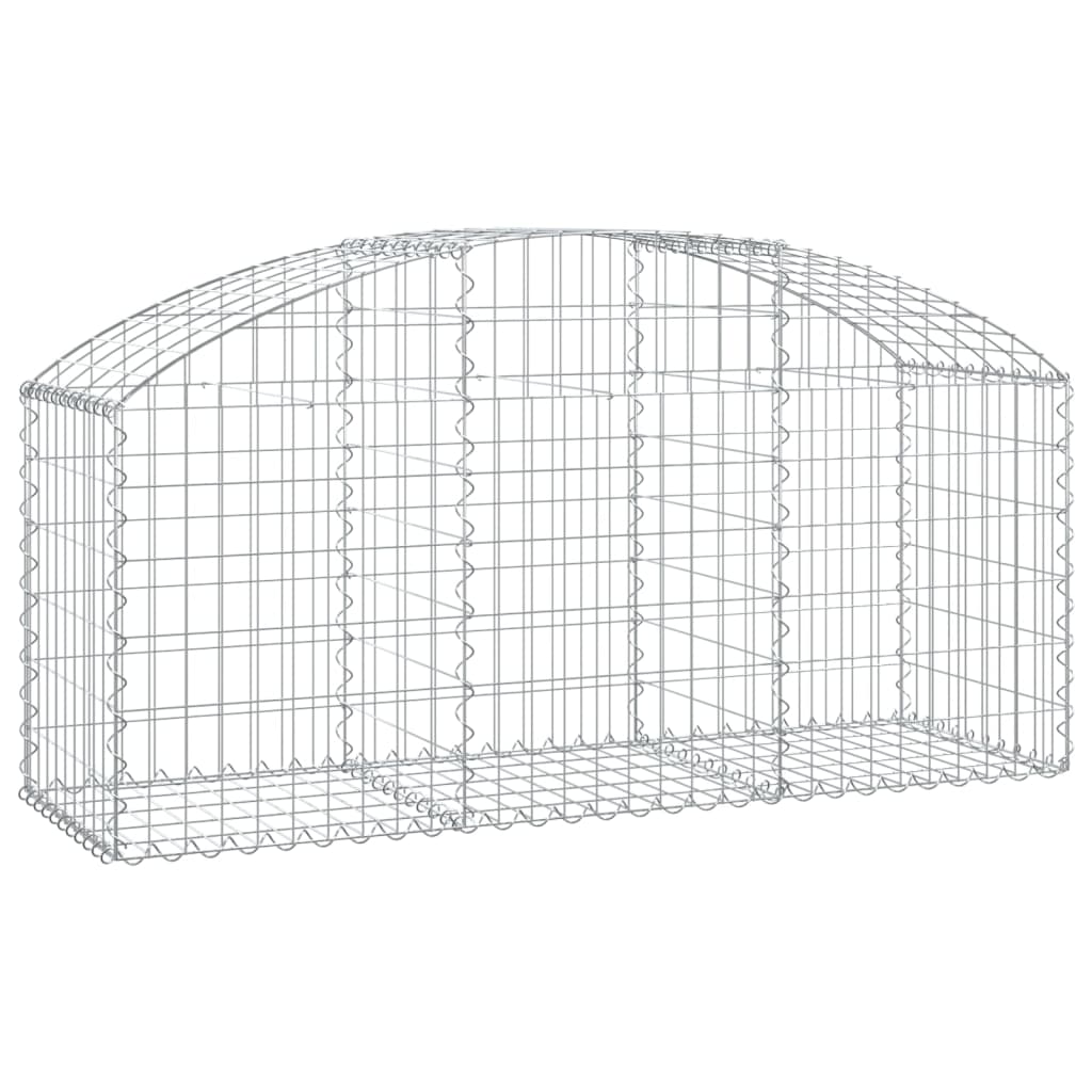 Vidaxl Schanskorf Voûté 150x50x60 80 cm Fer galvanisé