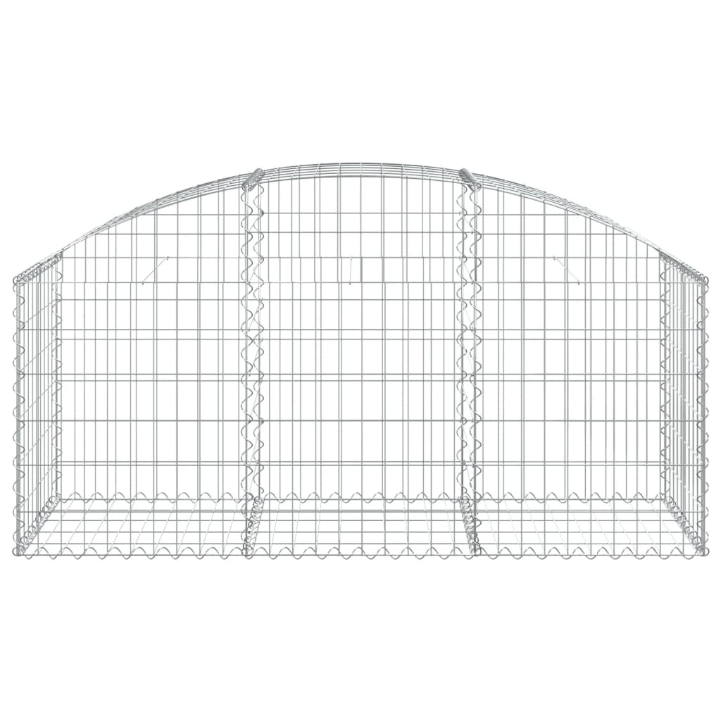 Vidaxl Schanskorf Voûté 150x50x60 80 cm Fer galvanisé