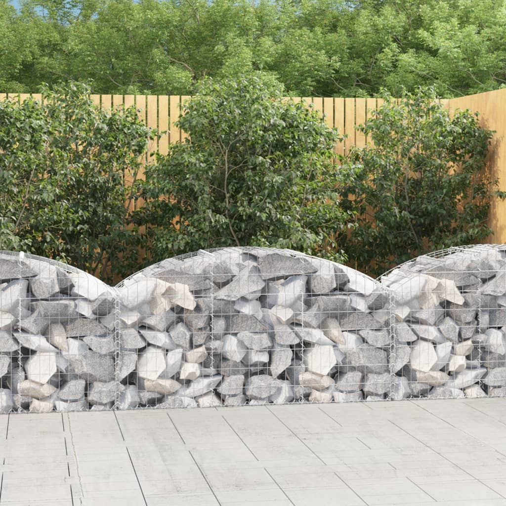 Vidaxl Schanskorf Voûté 150x50x60 80 cm Fer galvanisé