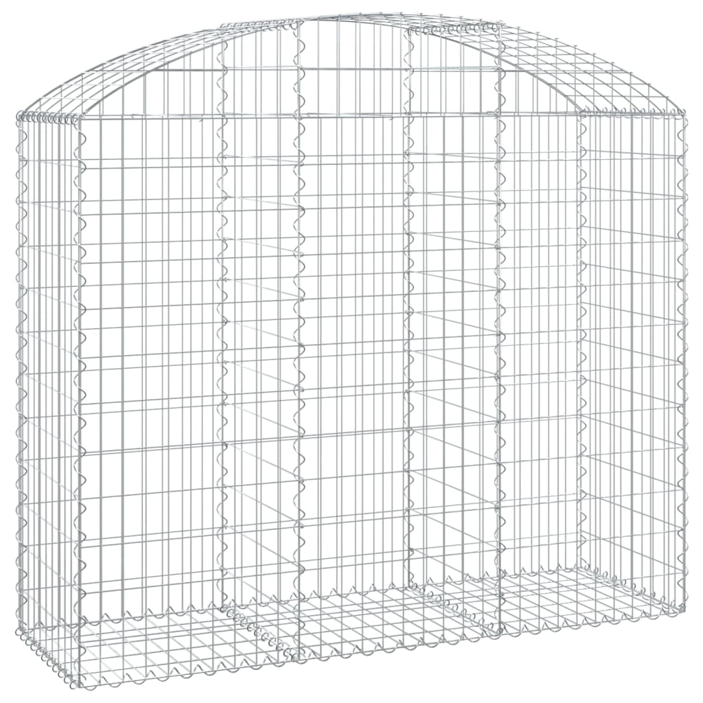 Vidaxl Schanskorf Voûté 150x50x120 140 cm fer galvanisé