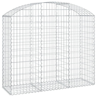 Vidaxl Schanskorf Voûté 150x50x120 140 cm fer galvanisé