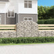 Vidaxl Schanskorf Voûté 150x50x120 140 cm fer galvanisé