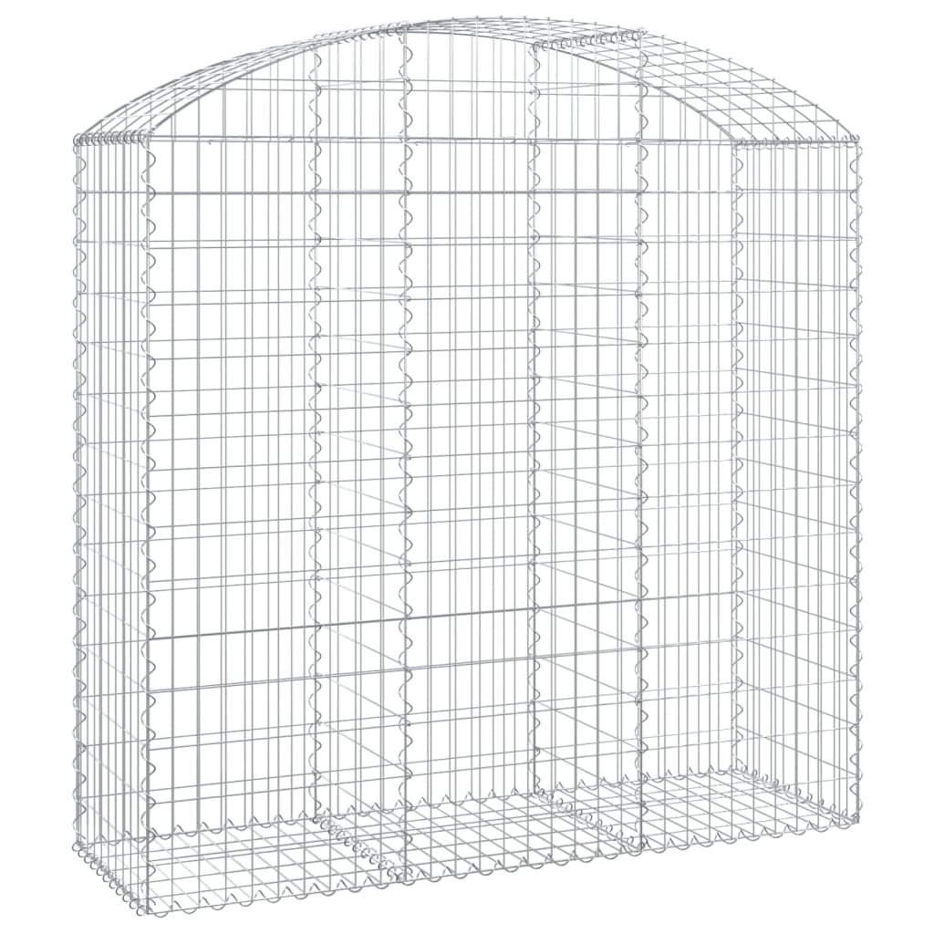 Vidaxl Schanskorf Voûté 150x50x140 160 cm fer galvanisé