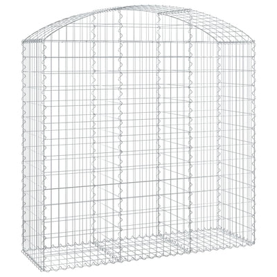 Vidaxl Schanskorf Voûté 150x50x140 160 cm fer galvanisé