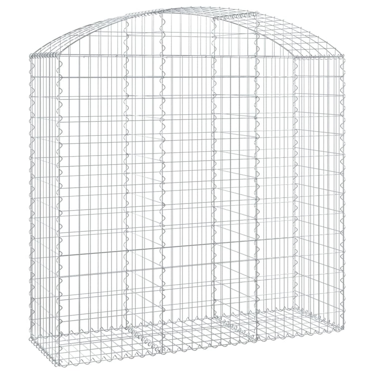 Vidaxl Schanskorf Voûté 150x50x140 160 cm fer galvanisé
