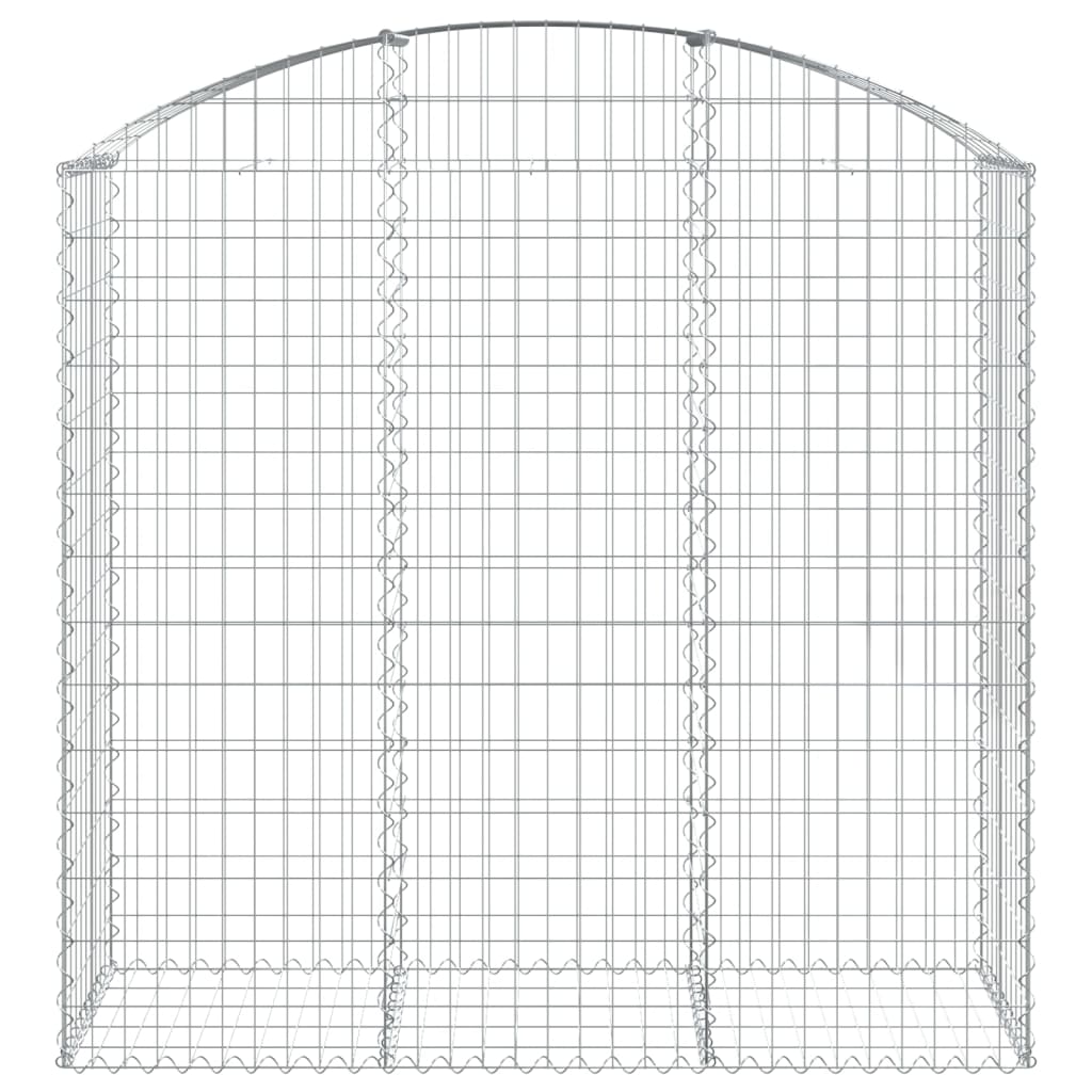 Vidaxl Schanskorf Voûté 150x50x140 160 cm fer galvanisé