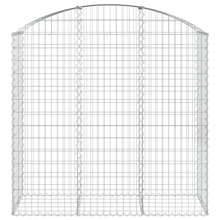 Vidaxl Schanskorf Voûté 150x50x140 160 cm fer galvanisé