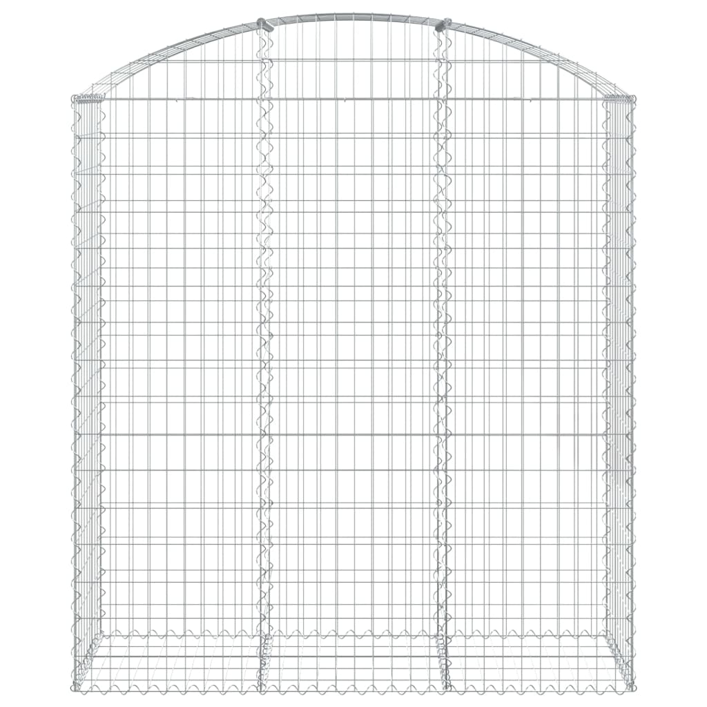 Vidaxl Schanskorf Vaulté 150x50x160 180 cm fer galvanisé