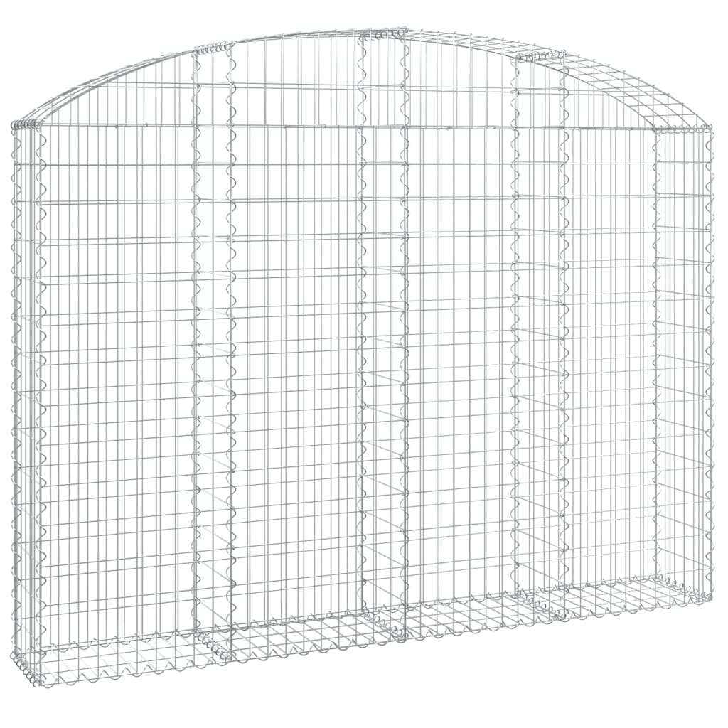 Vidaxl schanskorf voûté 200x30x140 160 cm fer galvanisé