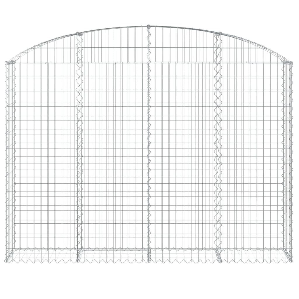 Vidaxl schanskorf voûté 200x30x140 160 cm fer galvanisé