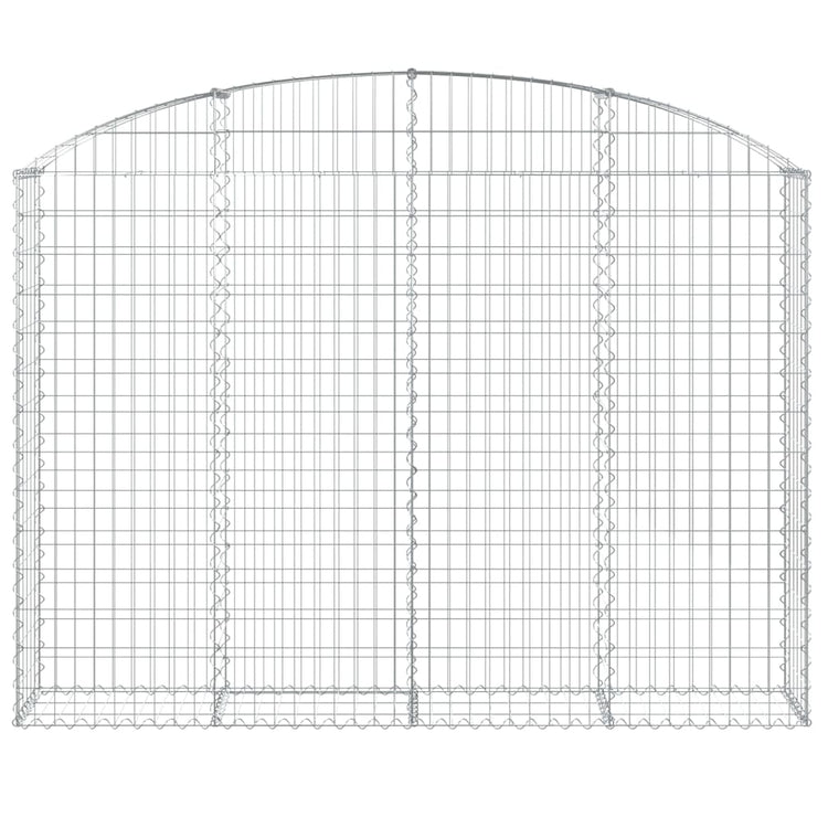 Vidaxl schanskorf voûté 200x30x140 160 cm fer galvanisé