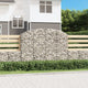 Vidaxl schanskorf voûté 200x30x140 160 cm fer galvanisé