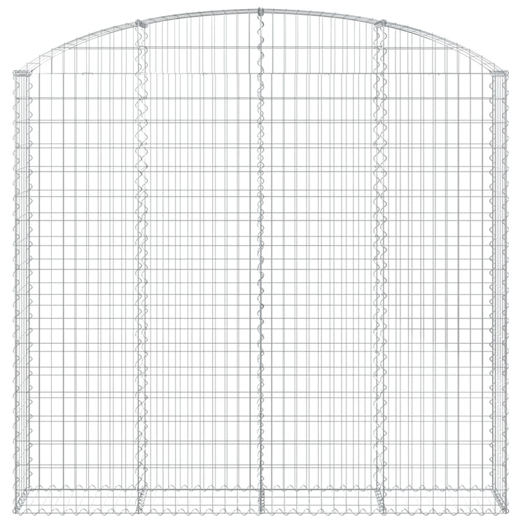Vidaxl Schanskorf Voûté 200x30x180 200 cm fer galvanisé