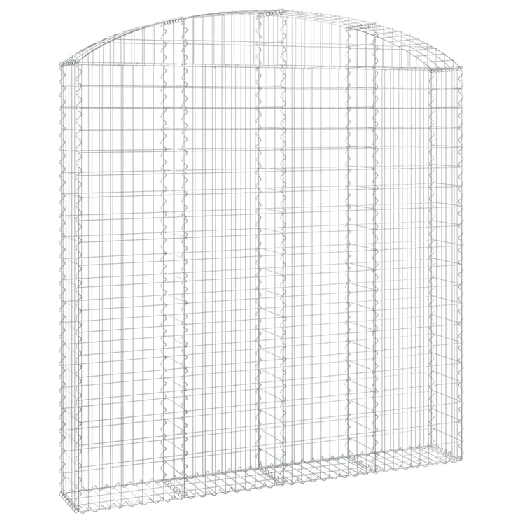 Vidaxl Schanskorf voûté 200x30x200 220 cm fer galvanisé