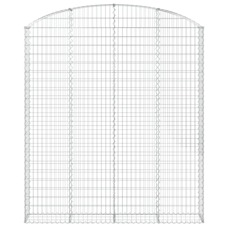 Vidaxl schanskorf voûté 200x30x220 240 cm fer galvanisé