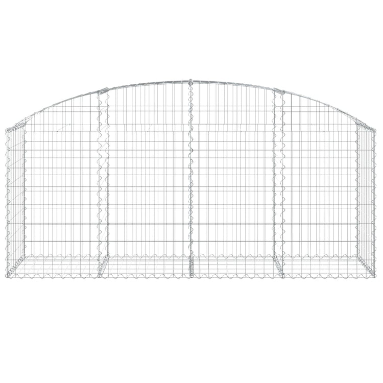 Vidaxl schanskorf voûté 200x50x80 100 cm fer galvanisé