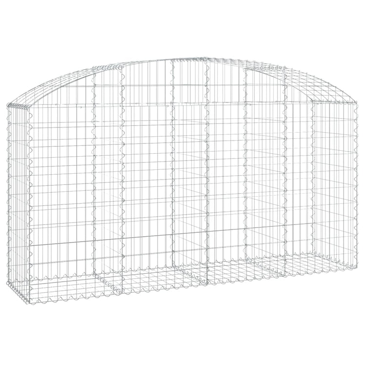 Vidaxl schanskorf voûté 200x50x100 120 cm fer galvanisé