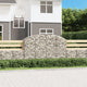 Vidaxl schanskorf voûté 200x50x120 140 cm fer galvanisé