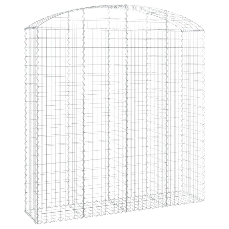 Vidaxl schanskorf voûté 200x50x200 220 cm fer galvanisé
