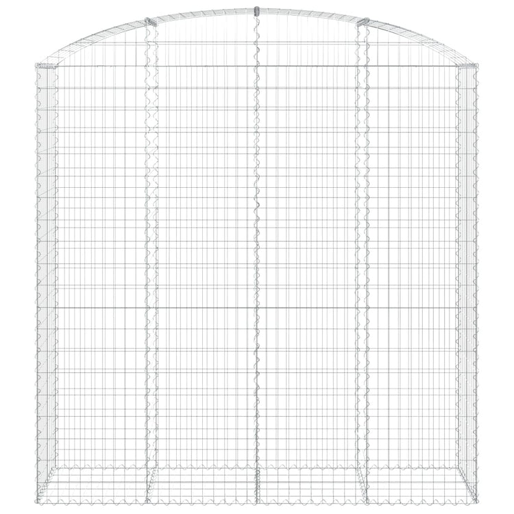 Vidaxl schanskorf voûté 200x50x200 220 cm fer galvanisé