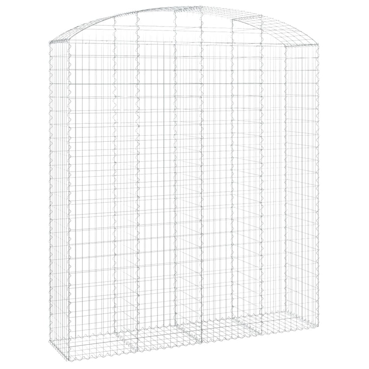 Vidaxl Schanskorf Voûté 200x50x220 240 cm fer galvanisé
