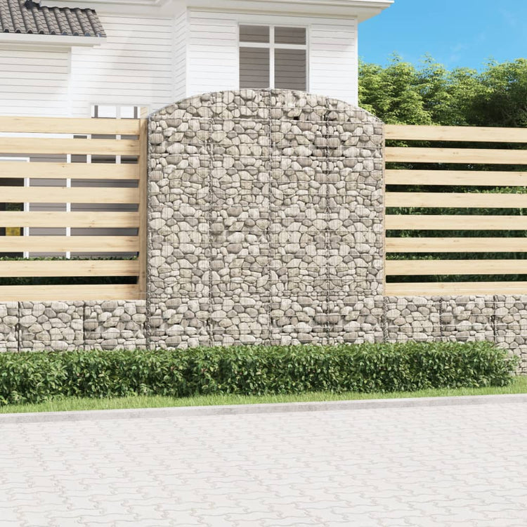 Vidaxl Schanskorf Voûté 200x50x220 240 cm fer galvanisé