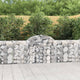 Vidaxl schanskorf voûté 200x30x80 100 cm fer galvanisé