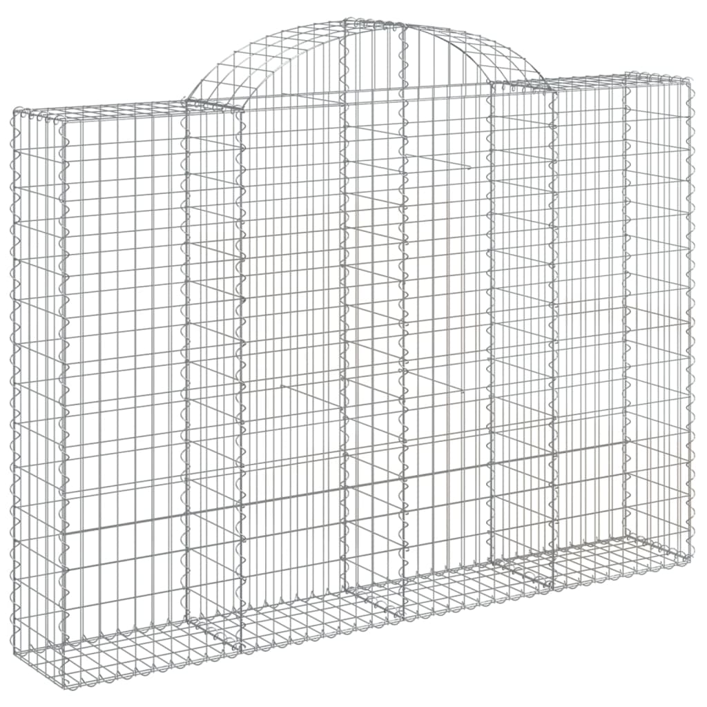 Vidaxl schanskorf voûté 200x30x140 160 cm fer galvanisé