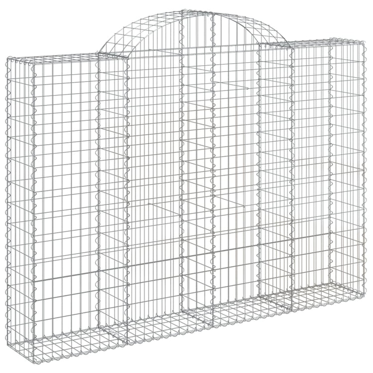 Vidaxl schanskorf voûté 200x30x140 160 cm fer galvanisé