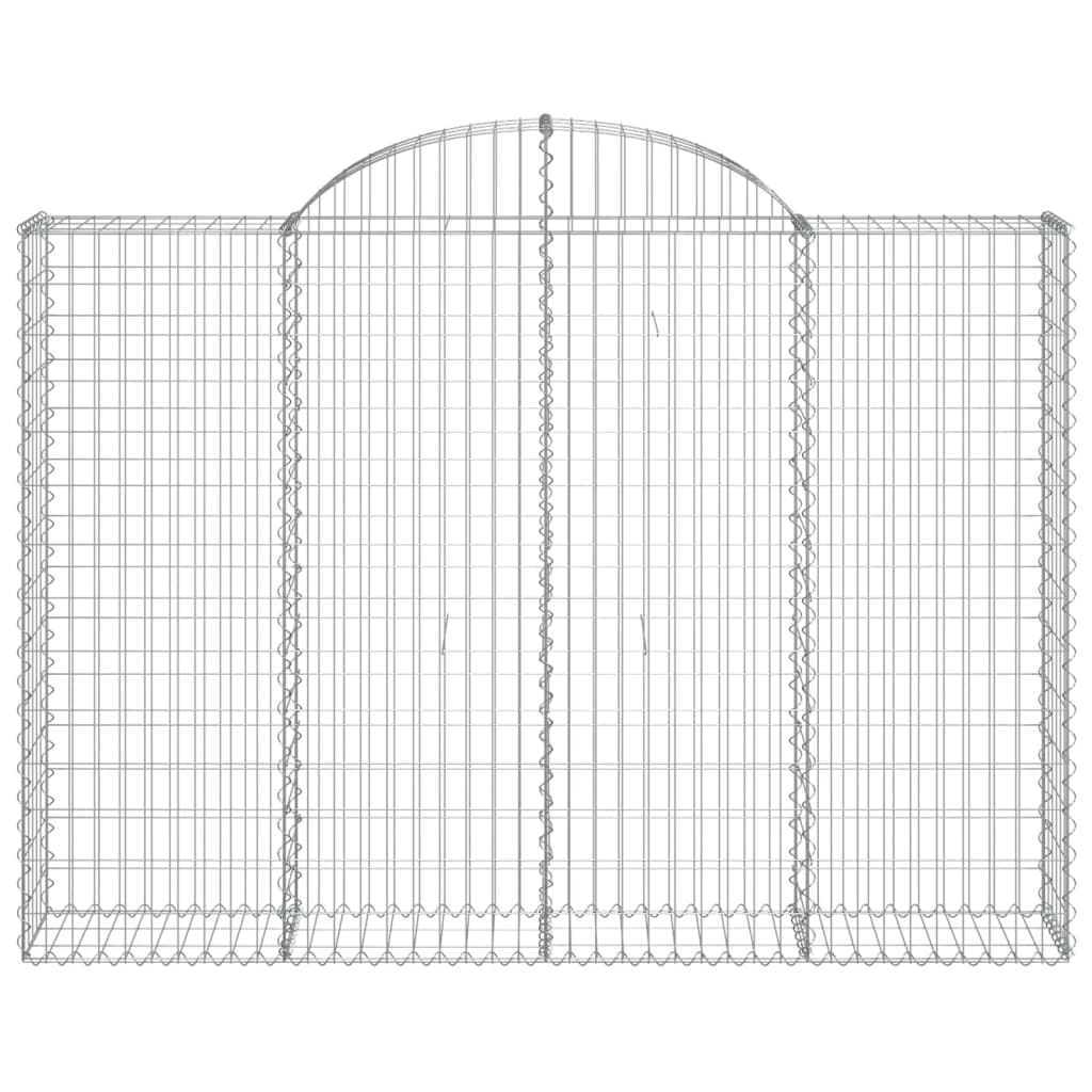 Vidaxl schanskorf voûté 200x30x140 160 cm fer galvanisé