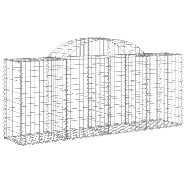 Vidaxl schanskorf voûté 200x50x80 100 cm fer galvanisé