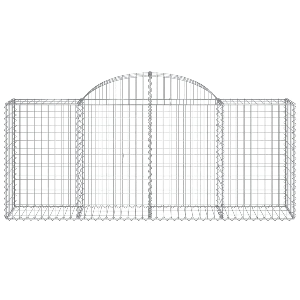 Vidaxl schanskorf voûté 200x50x80 100 cm fer galvanisé