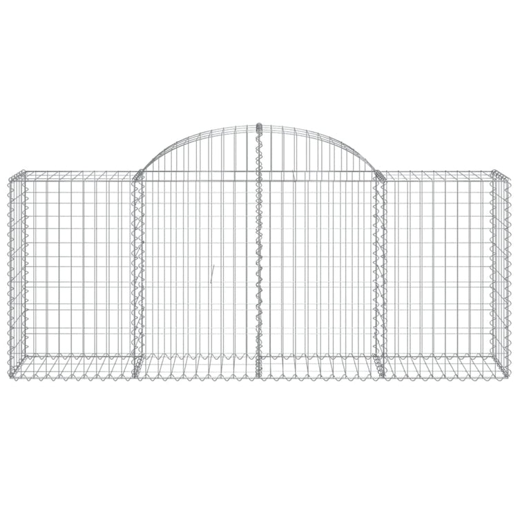 Vidaxl schanskorf voûté 200x50x80 100 cm fer galvanisé