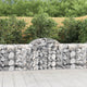 Vidaxl schanskorf voûté 200x50x80 100 cm fer galvanisé