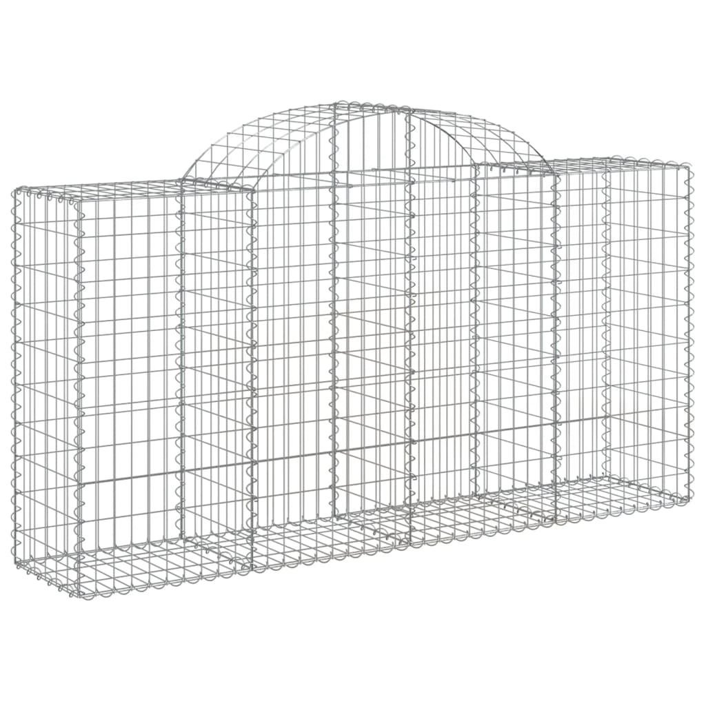 Vidaxl schanskorf voûté 200x50x100 120 cm fer galvanisé