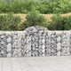Vidaxl schanskorf voûté 200x50x100 120 cm fer galvanisé