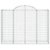 Vidaxl Schanskorf Voûté 200x50x140 160 cm fer galvanisé
