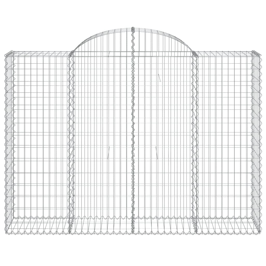 Vidaxl Schanskorf Voûté 200x50x140 160 cm fer galvanisé