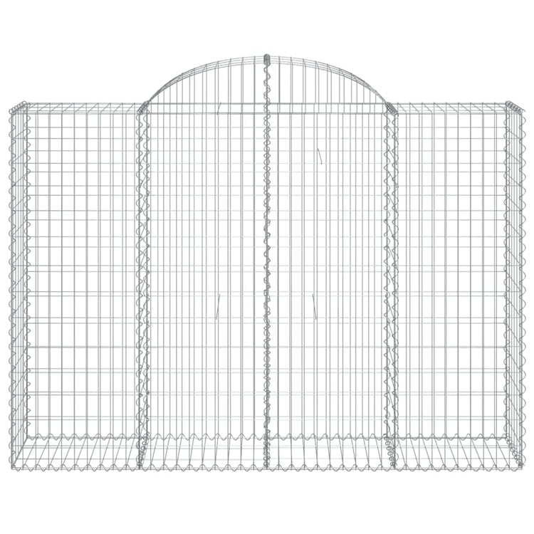 Vidaxl Schanskorf Voûté 200x50x140 160 cm fer galvanisé