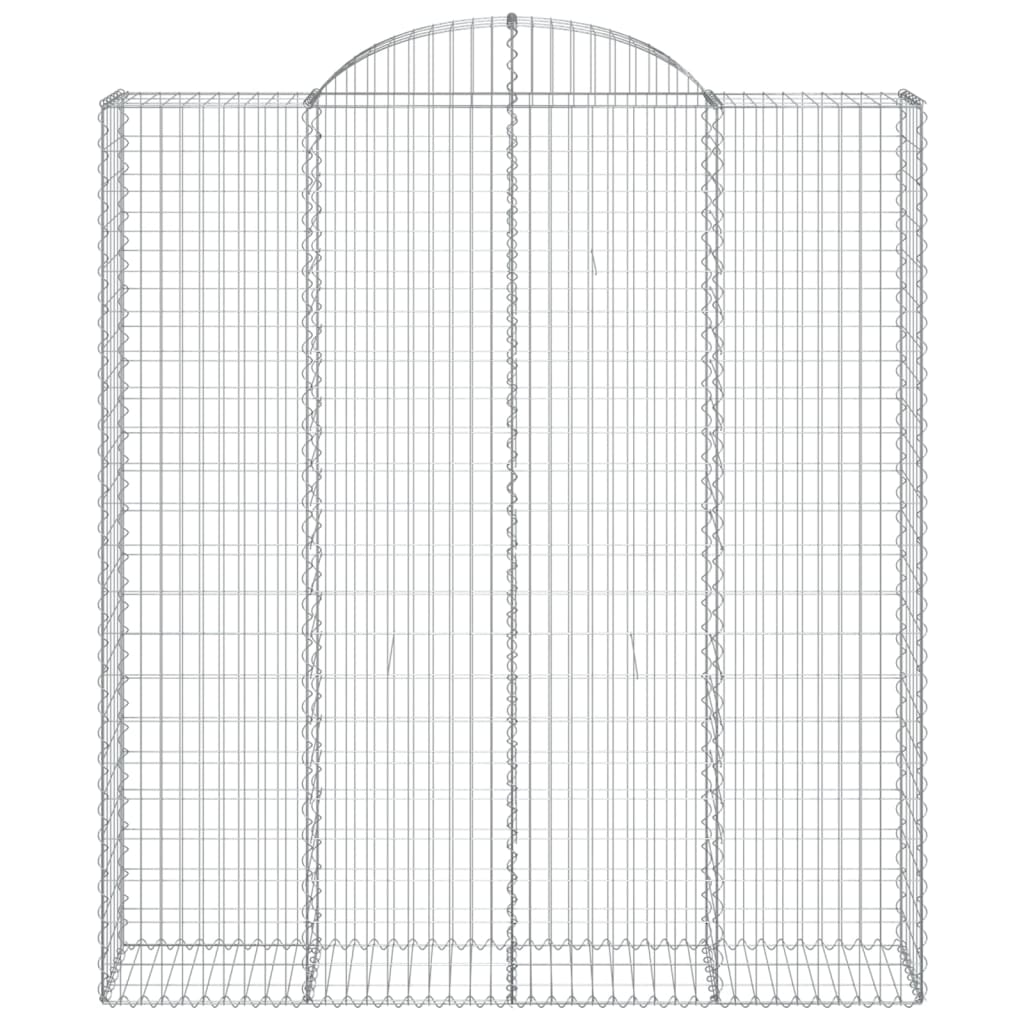 Vidaxl Schanskorf Voûté 200x50x220 240 cm fer galvanisé